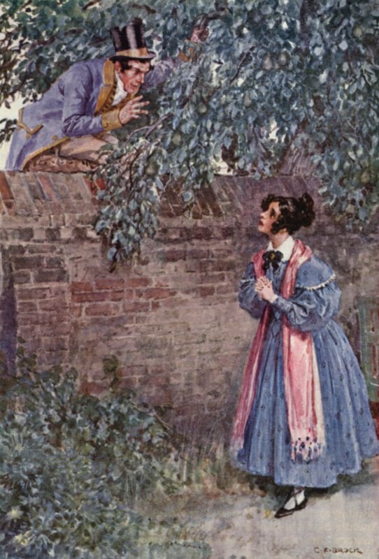 Illustrazione per The Pickwick Papers di Charles Dickens da Charles Edmund (after) Brock