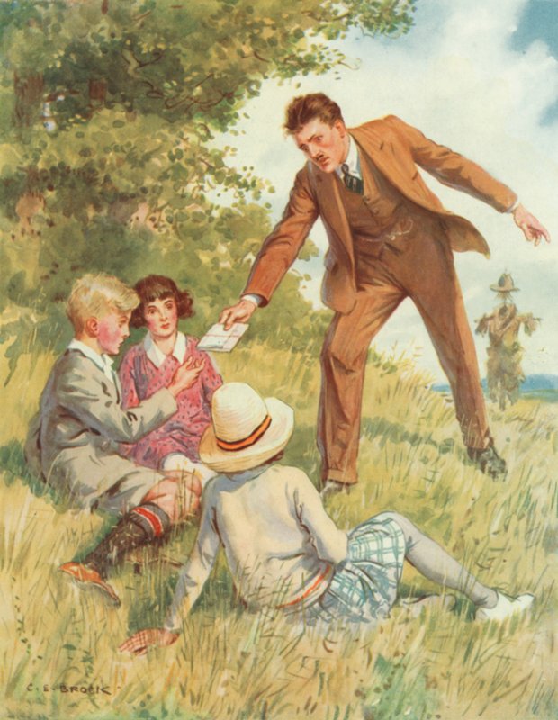 "Siete giovani disposti a fare qualcosa per il vostro paese?", scena da Secret Service da Charles Edmund Brock