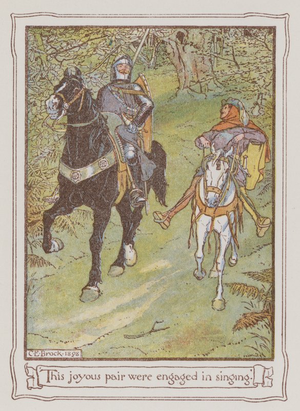 Illustrazione per Ivanhoe di Sir Walter Scott da Charles Edmund Brock