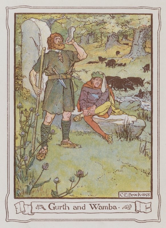 Illustrazione per Ivanhoe di Sir Walter Scott da Charles Edmund Brock