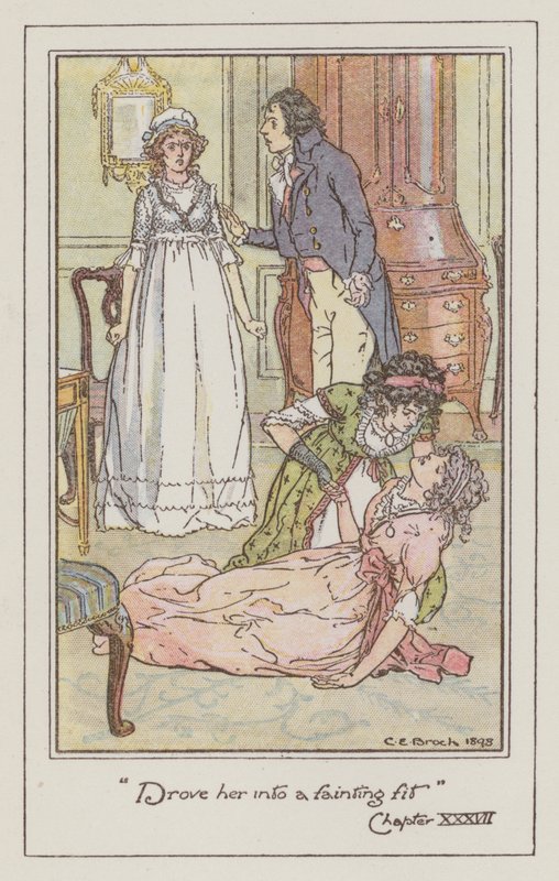 Illustrazione per Ragione e Sentimento di Jane Austen da Charles Edmund Brock
