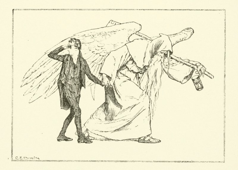 Illustrazione per The Essays of Elia di Charles Lamb da Charles Edmund Brock