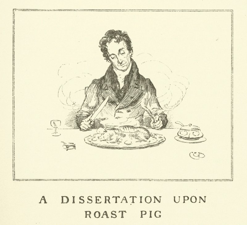 Illustrazione per The Essays of Elia di Charles Lamb da Charles Edmund Brock