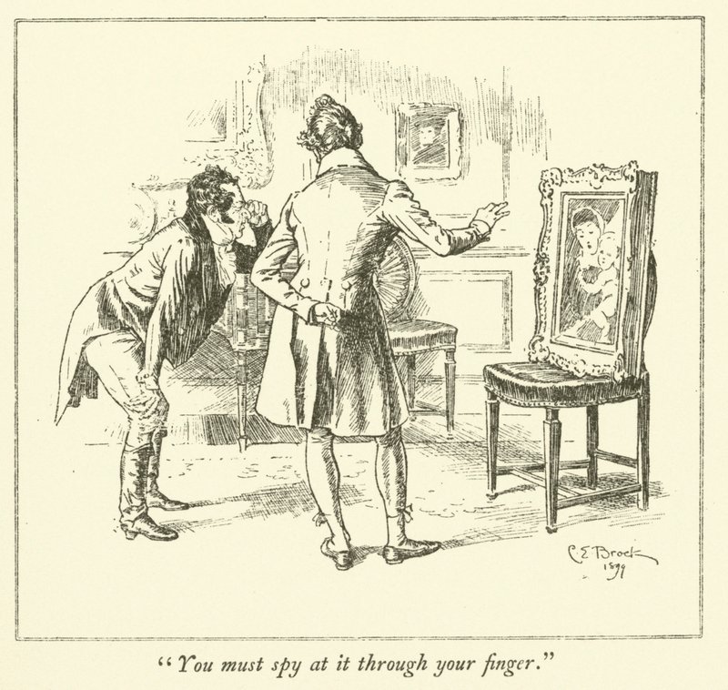 Illustrazione per The Essays of Elia di Charles Lamb da Charles Edmund Brock