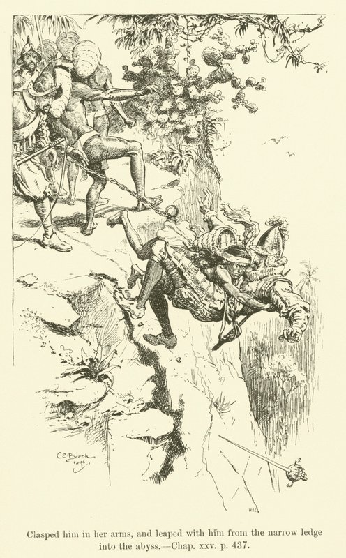 Illustrazione per Westward Ho! di Charles Kingsley da Charles Edmund Brock