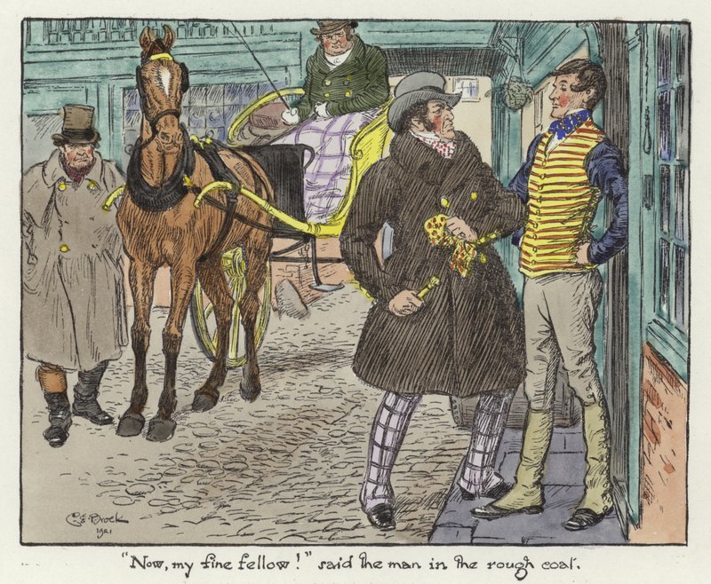 Illustrazione per i Pickwick Papers da Charles Edmund Brock