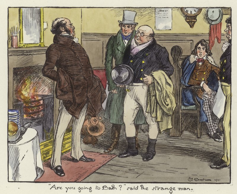 Illustrazione per i Pickwick Papers da Charles Edmund Brock