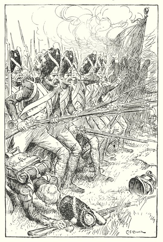 La guardia francese a Waterloo da Charles Edmund Brock