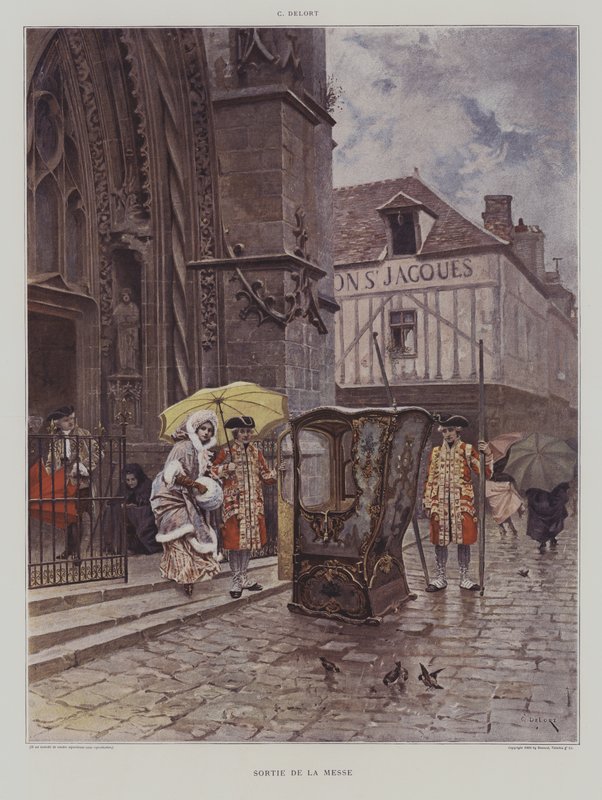 Uscita dalla Messa da Charles Edouard Delort