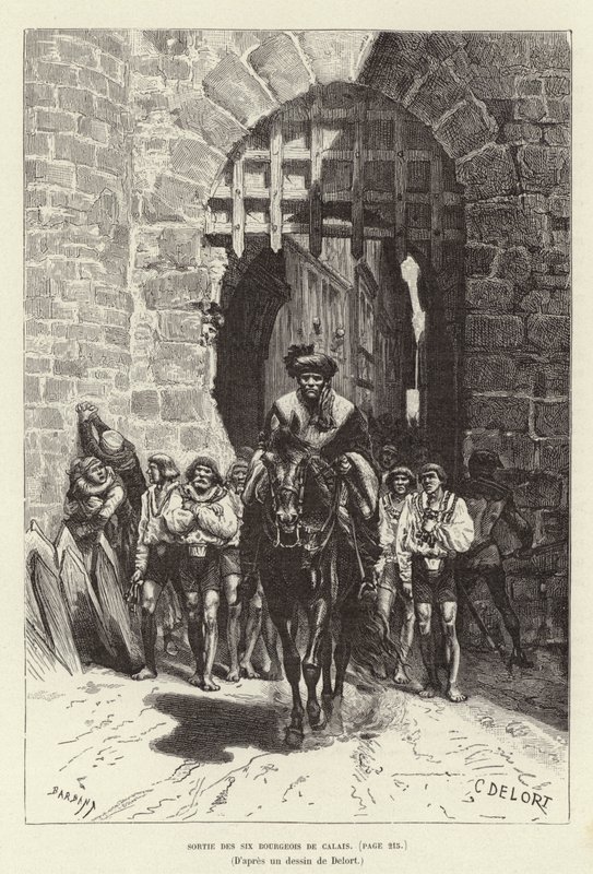 Sortita dei sei borghesi di Calais da Charles Edouard Delort