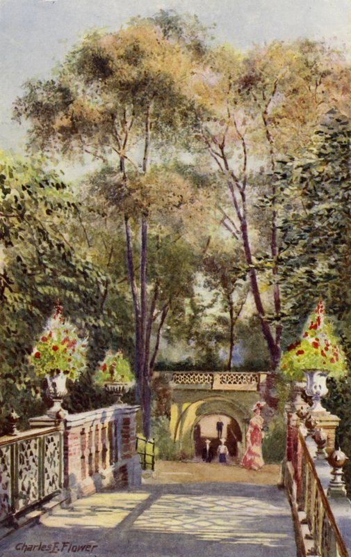Zoo di Londra: Tunnel, dal Ponte del Canale da Charles Edwin Flower