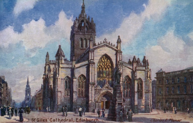 Cattedrale di St Giles, Edimburgo, Scozia da Charles Edwin Flower