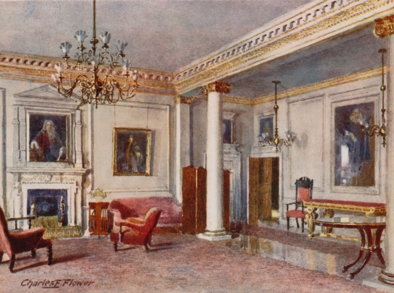 La Sala di Ricevimento, 10 Downing Street, 1906 da Charles Edwin Flower