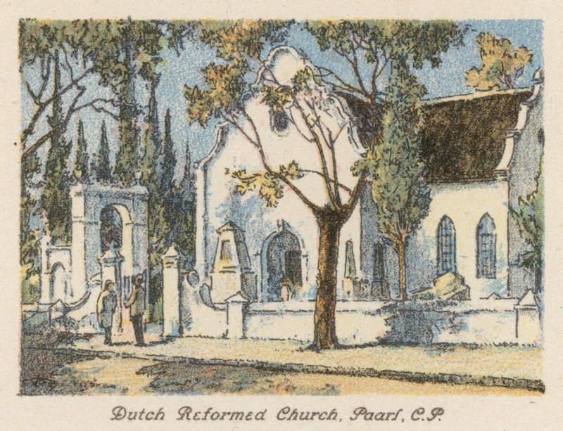 Sudafrica: Chiesa riformata olandese, Paarl, CP da Charles Ernest Peers
