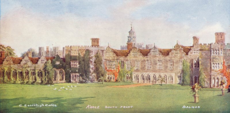 Knole House: Fronte Sud da Charles Essenhigh Corke