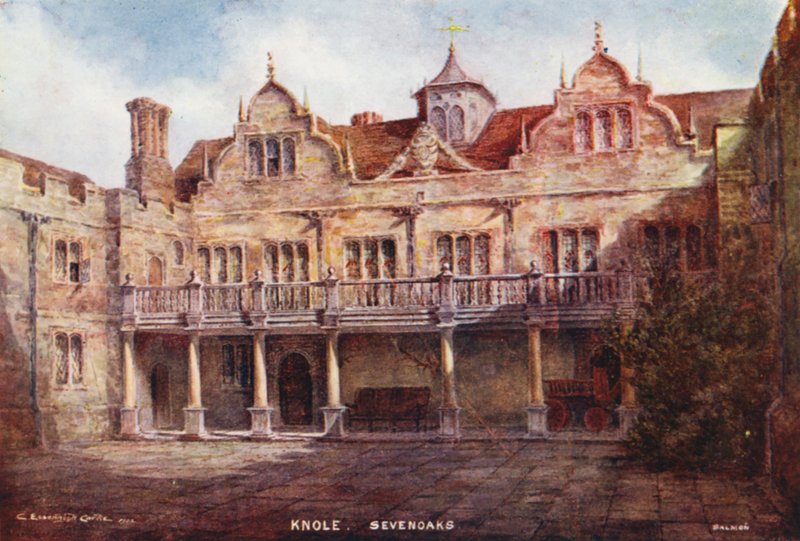 Knole House: Stone Court da Charles Essenhigh Corke