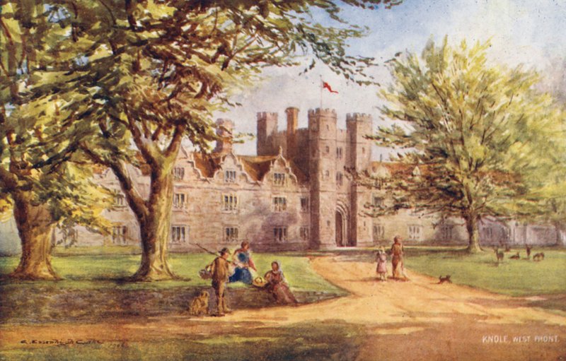 Knole House: Facciata Ovest da Charles Essenhigh Corke