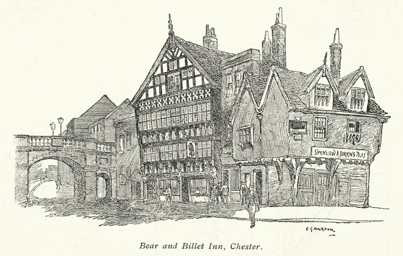 Bear and Billet Inn, Chester da Charles George Harper