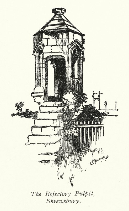 Il pulpito del refettorio, Shrewsbury da Charles George Harper