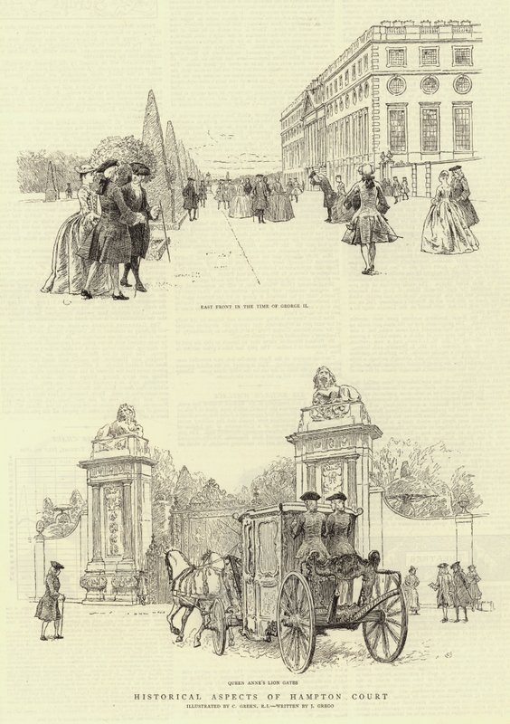Aspetti storici di Hampton Court da Charles Green