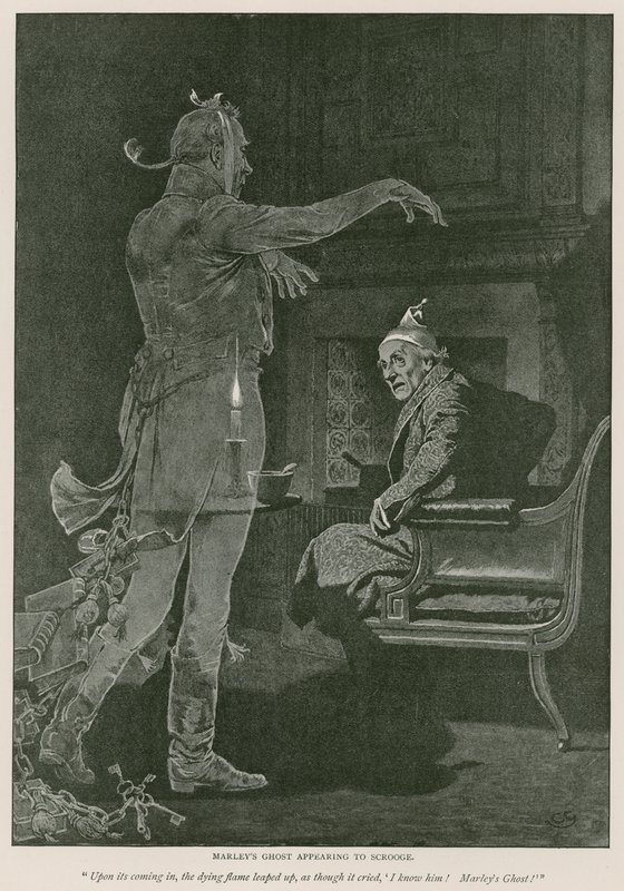 Illustrazione per A Christmas Carol di Charles Dickens da Charles Green