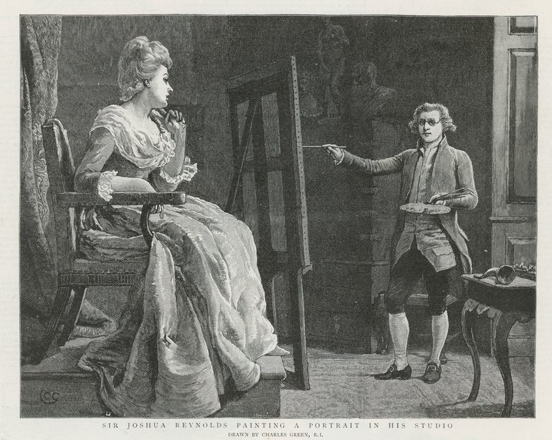 Sir Joshua Reynolds a Londra da Charles Green