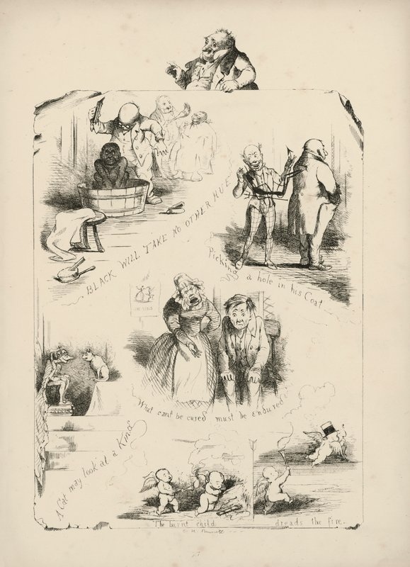 Pagina da Proverbi con immagini di Charles H Bennett da Charles Henry (after) Bennett