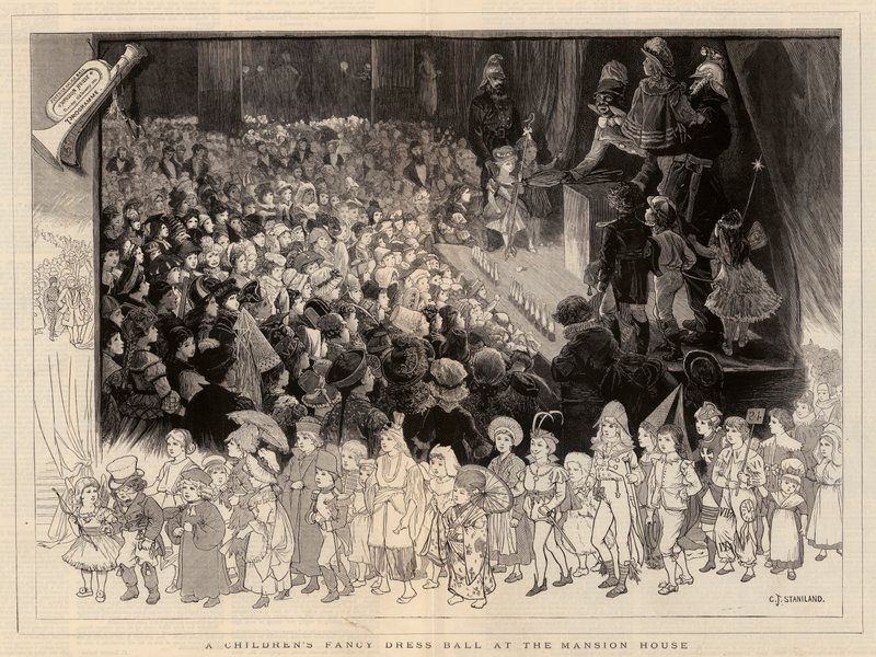 Un ballo in maschera per bambini alla Mansion House da Charles J. Staniland