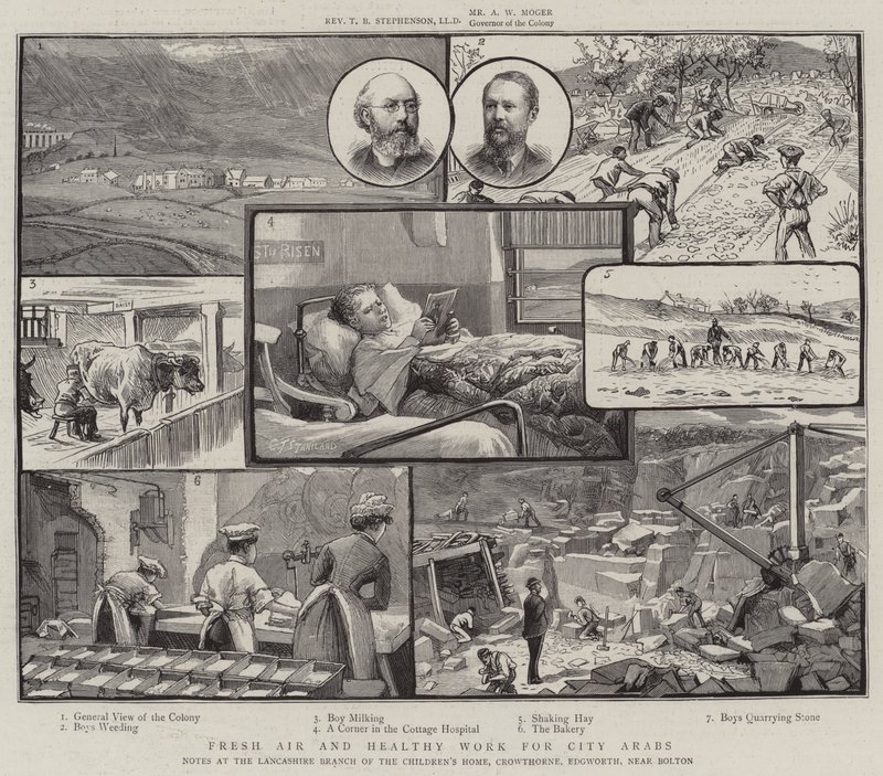 Aria fresca e lavoro sano per gli arabi della città, note presso la filiale del Lancashire della Children