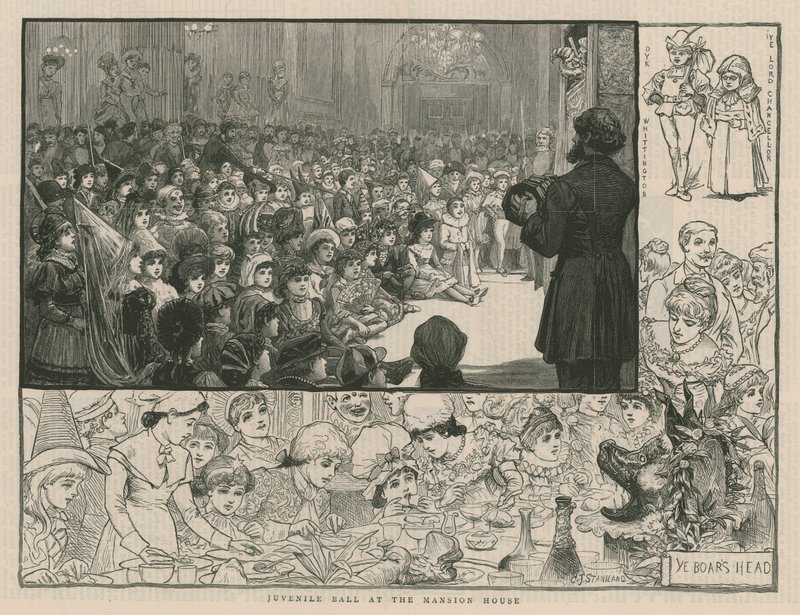 Ballo giovanile alla Mansion House (incisione) da Charles J. Staniland