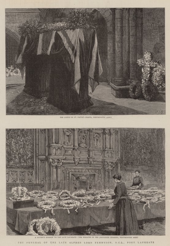 Il funerale del defunto Alfred Lord Tennyson, DCL, Poeta Laureato da Charles J. Staniland