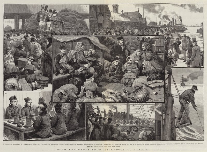 Con emigranti da Liverpool al Canada da Charles J. Staniland