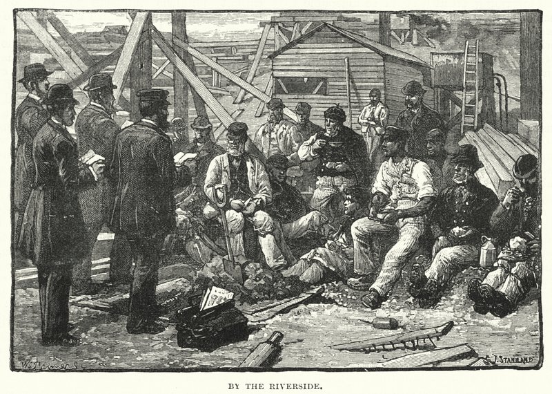 Lungo il fiume da after Charles J. Staniland