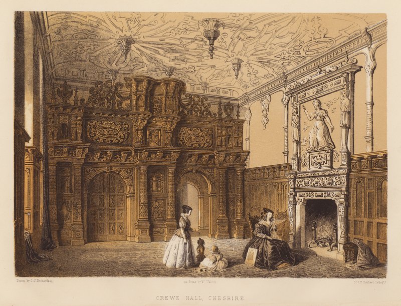 Crewe Hall, Cheshire da Charles James Richardson