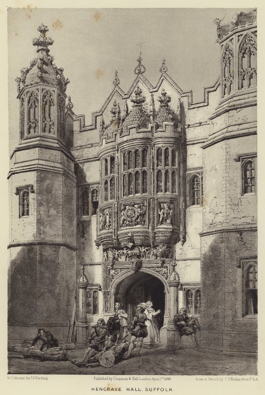 Hengrave Hall, Suffolk da Charles James Richardson