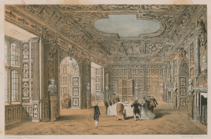La sala dorata, Holland House da Charles James Richardson