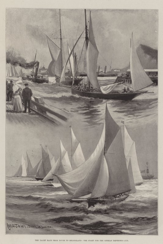 La regata da Dover a Helgoland, la partenza per la Coppa dell