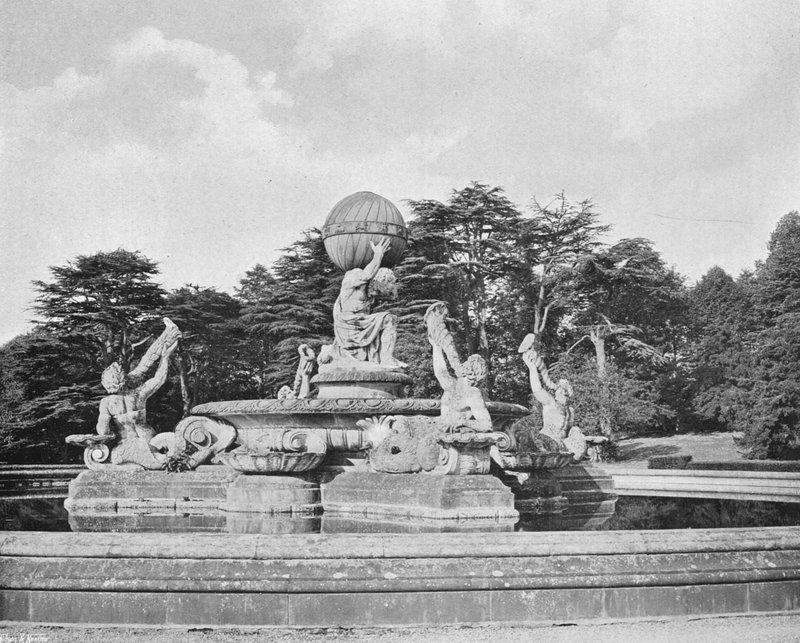 Una fontana di pietra da Charles Latham