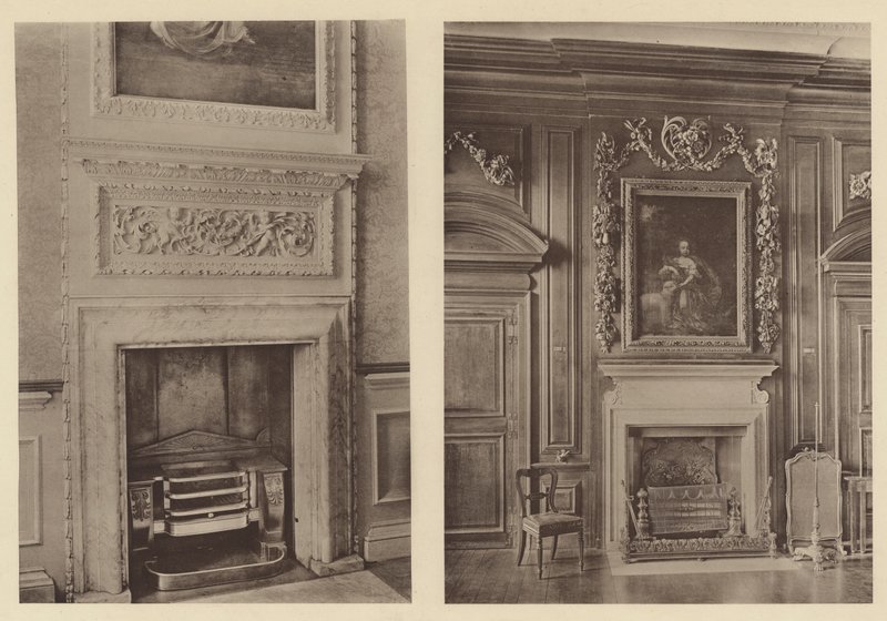 Belton House, Grantham, due camini da Charles Latham