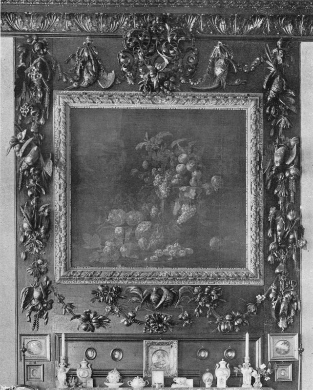 Intaglio di Gibbons nel salotto da Charles Latham