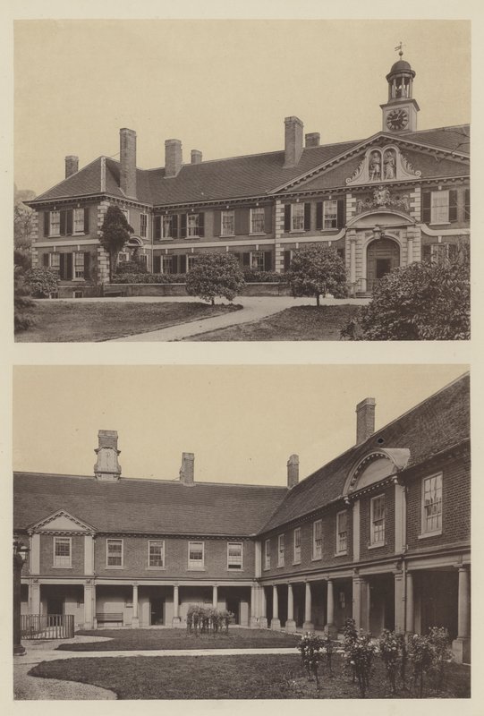 Morden College, Blackheath, Kent, Ingresso e Parte del Cortile da Charles Latham