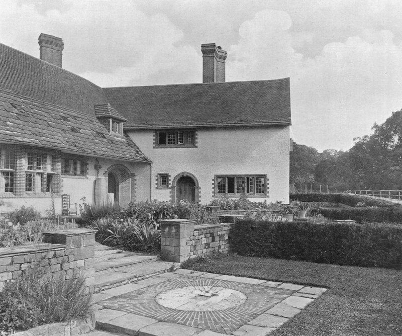 Il cortile del giardino da ovest da Charles Latham