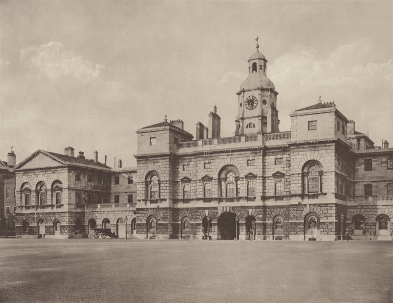 La Guardia a Cavallo, Whitehall, la Facciata Ovest da Charles Latham