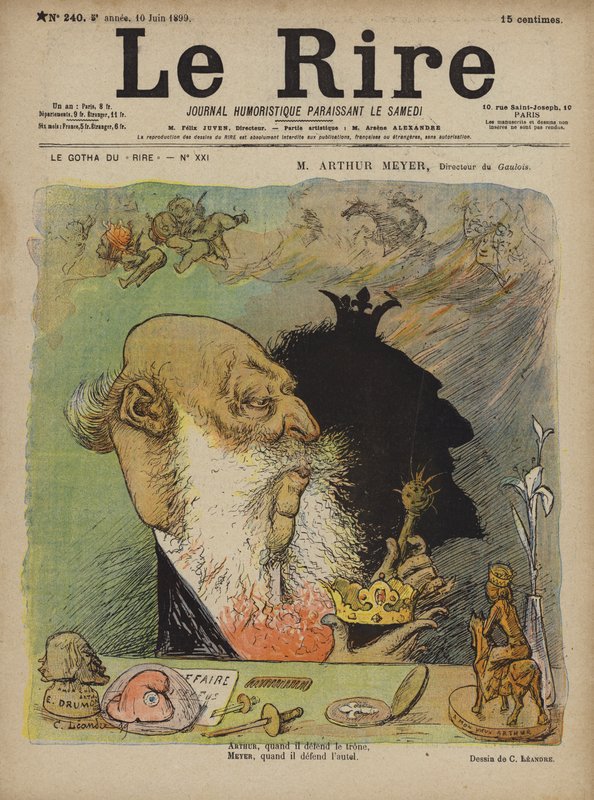 Arthur Meyer, Illustrazione per Le Rire da Charles Leandre