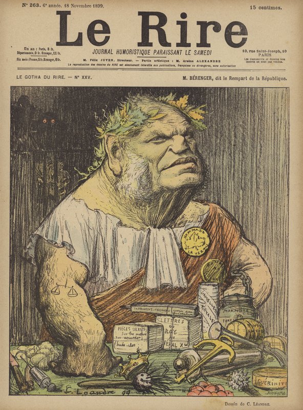 Berenger, Illustrazione per Le Rire da Charles Leandre