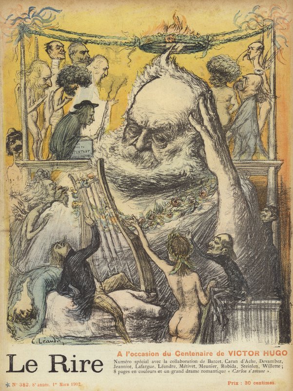 Centenario della nascita di Victor Hugo, illustrazione per Le Rire da Charles Leandre