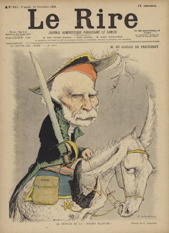 De Saulce De Freycinet, illustrazione per Le Rire da Charles Leandre