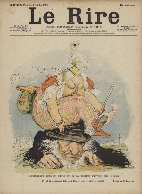 Regina Vittoria, Illustrazione per Le Rire da Charles Leandre
