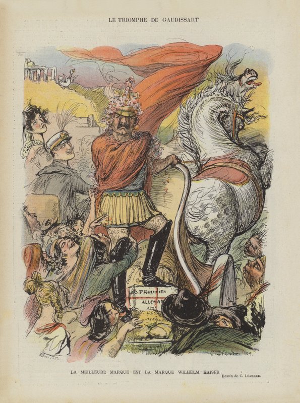 Satira sulla crisi marocchina del 1905. Illustrazione per Le Rire da Charles Leandre