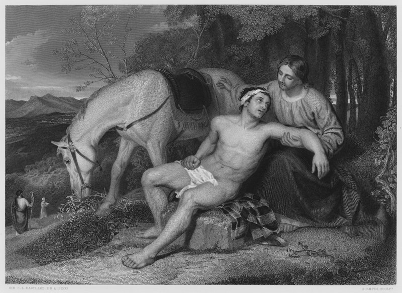 Il buon samaritano, dal quadro nella Collezione Reale da Charles Lock (after) Eastlake